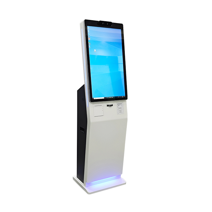 Self-service touch terminal deployed in a healthcare facility environment
